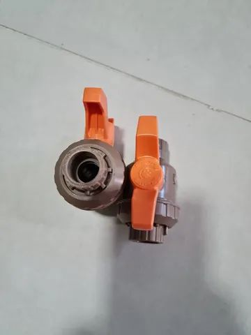 Dois Registros de Esfera novos com Anel Soldável PVC 20mm Tigre - Foto 2