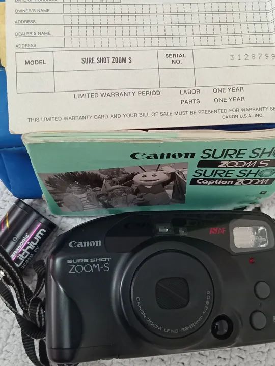 Câmera Canon Sure Shot Zoom S - Analógica