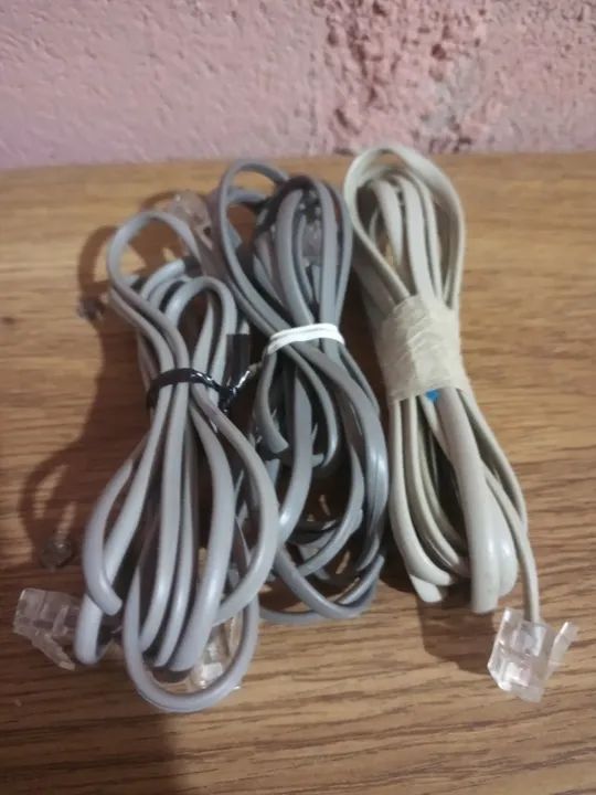 Cabo de rede e telefone  - Foto 2