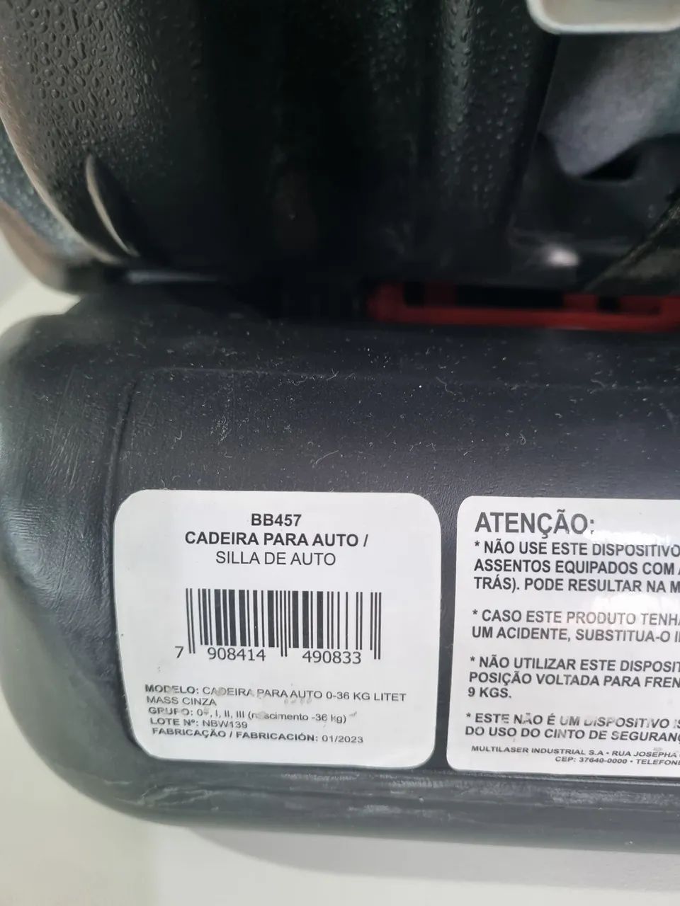 Cadeira Para Auto 0-36 Kg Mass Preta Litet