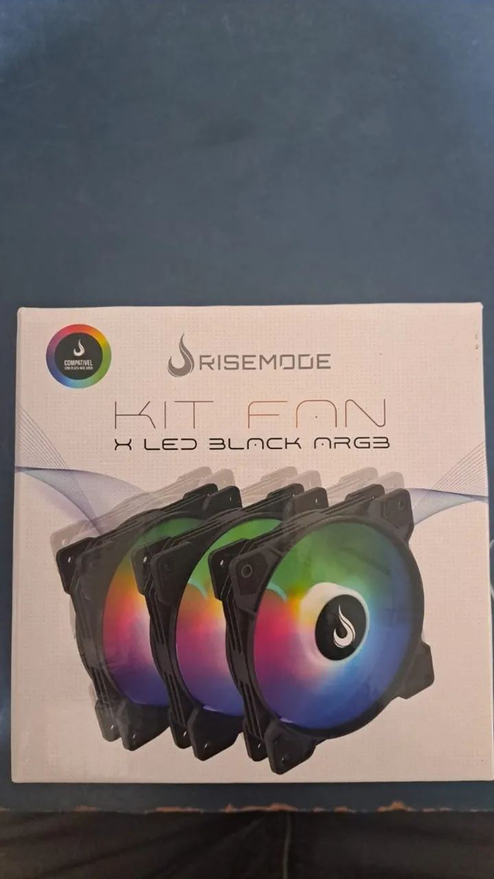 KIT FAN ARGB RISEMODE NOVO LACRADO FRETE GRÁTIS PARA MACEIÓ