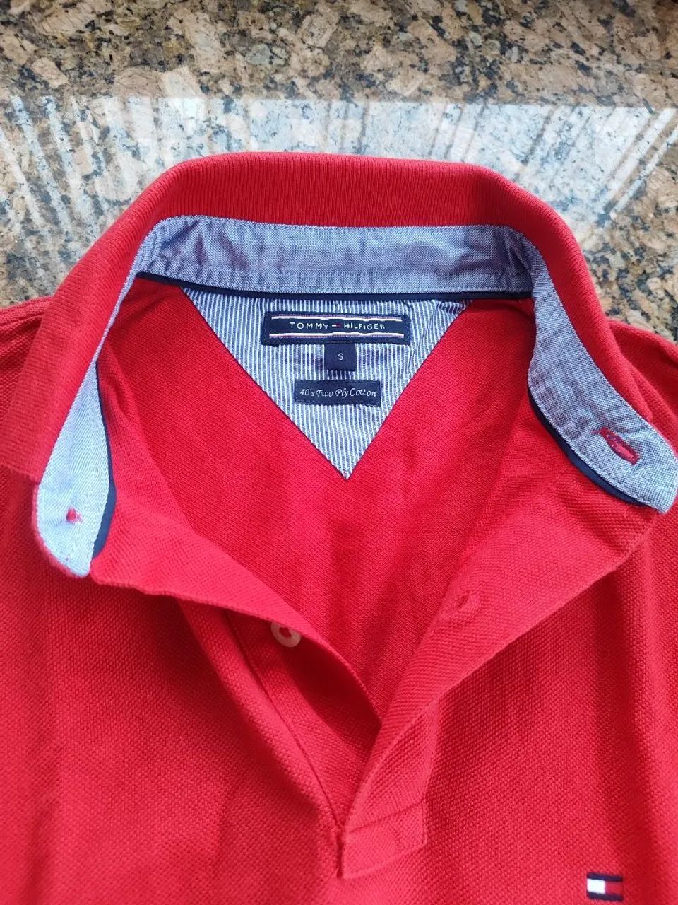 Camisa Tommy Hilfiger original vermelha  - Foto 5