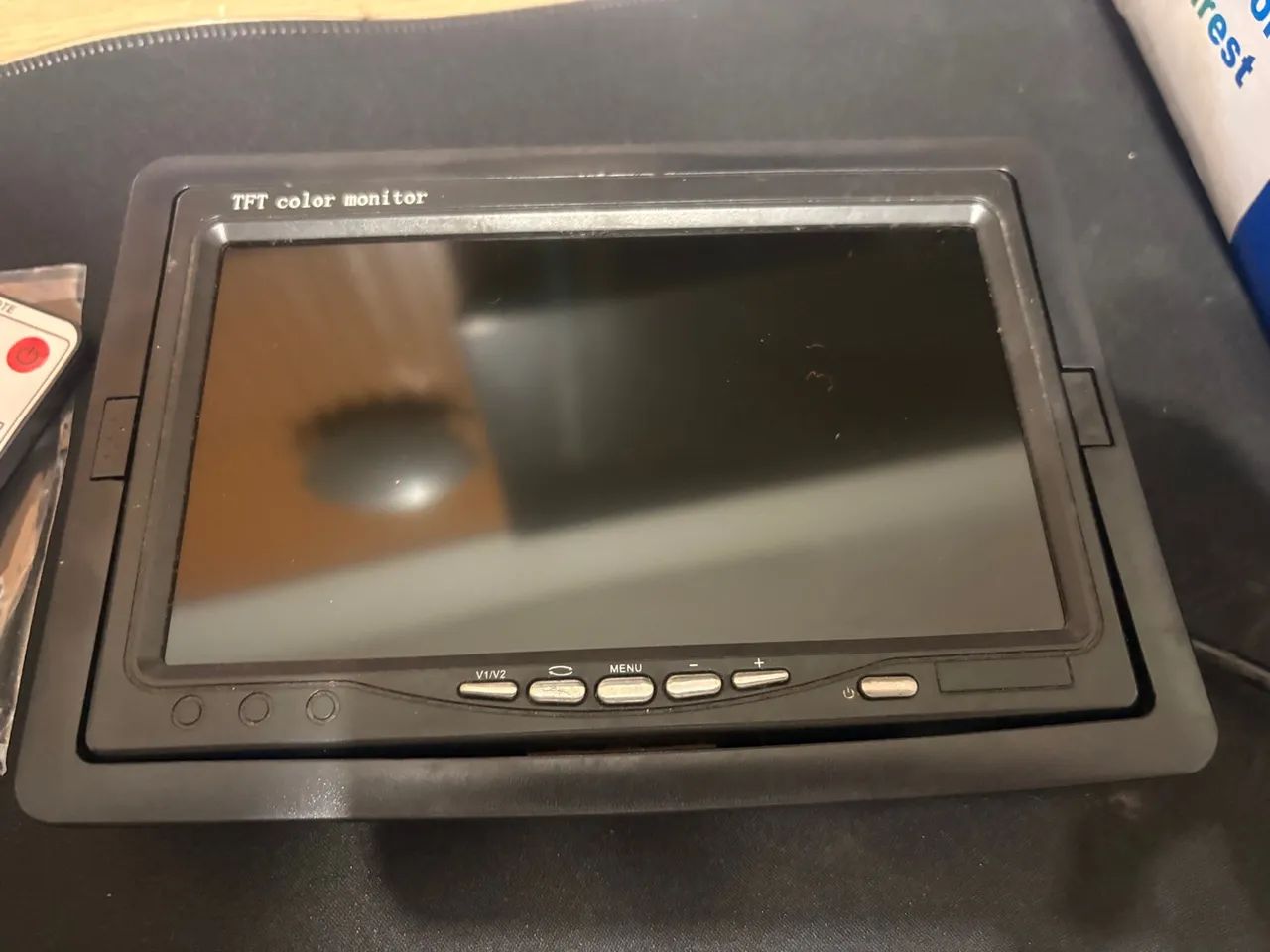 Monitor Lcd 7° Polegadas Tft Color Cor Preto64418591095553124