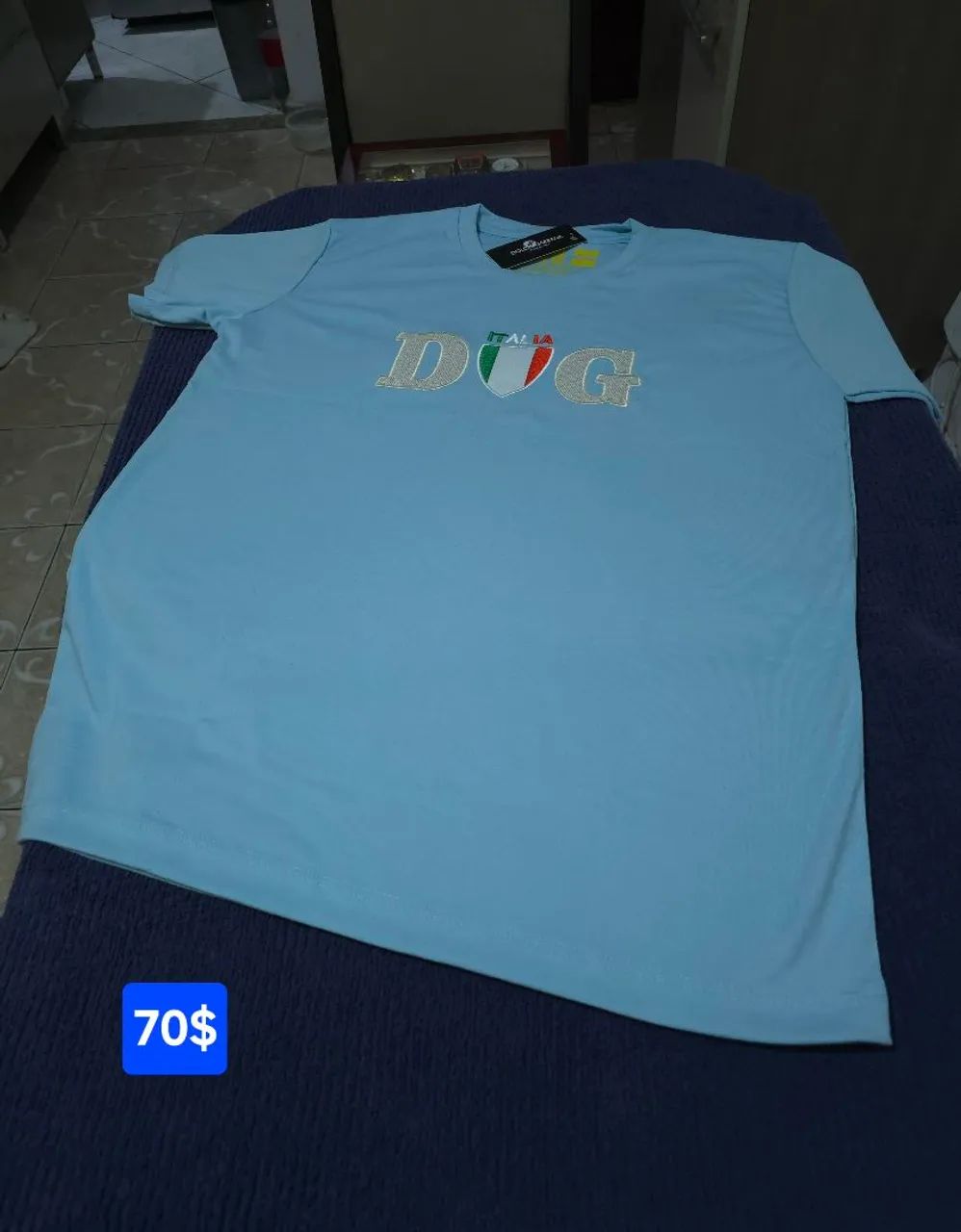 Camisa Grife peruana elastano da Dolce & Gabbana GG  - Foto 2