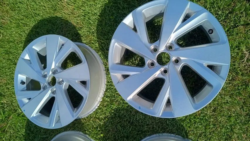 RODAS TCROSS NIVUS LIGA LEVE ORIGINAIS VW ARO 16 5X100  - Foto 3