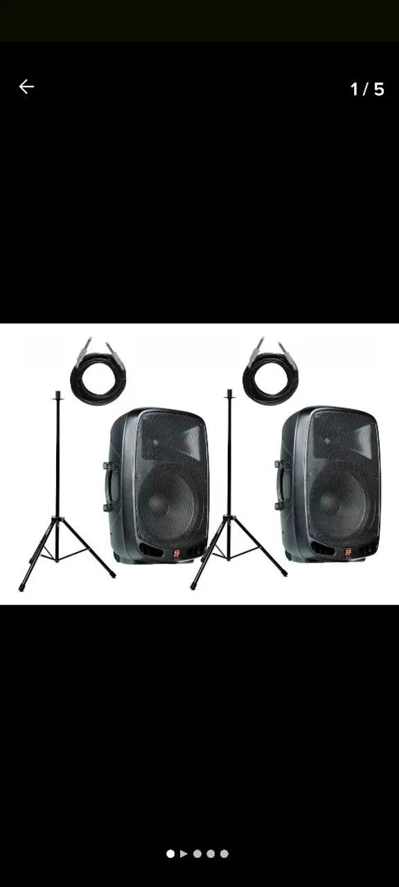 projetor e telão / caixa JBL Encore + microfone karaokê/ telão para jogo / eventos - Foto 5