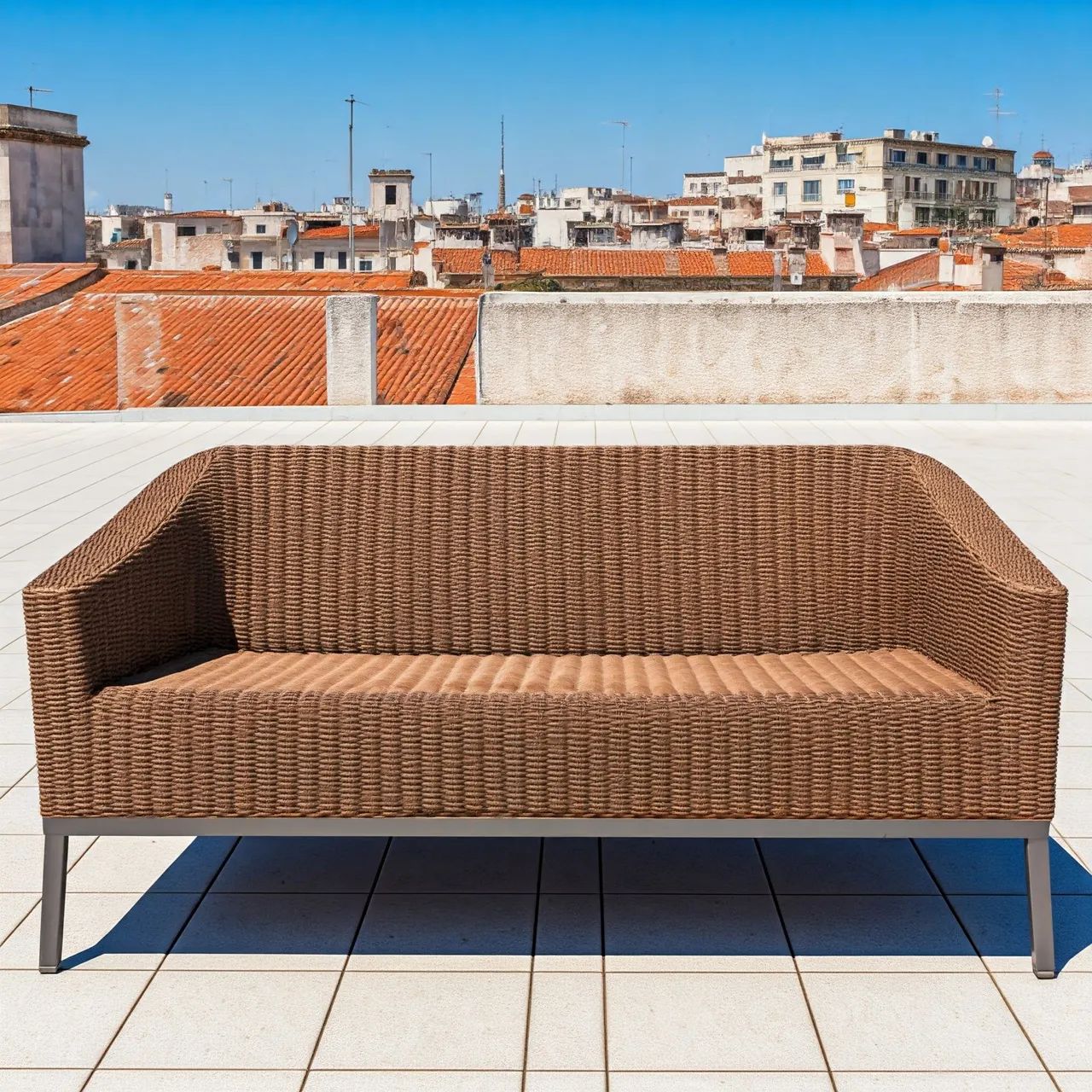 Sofa em fita sintética cordão 4 lugar 