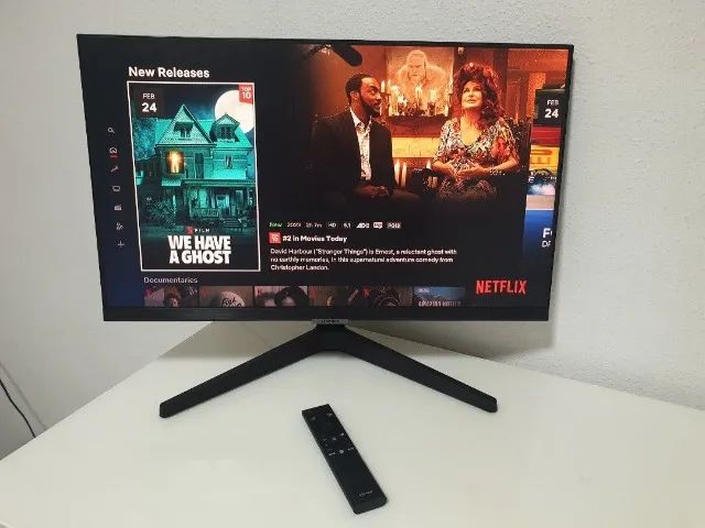 Smart Monitor Samsung M5, 24 Pol Ips, FHD, Bluetooth, HDR, HDMI, DEX