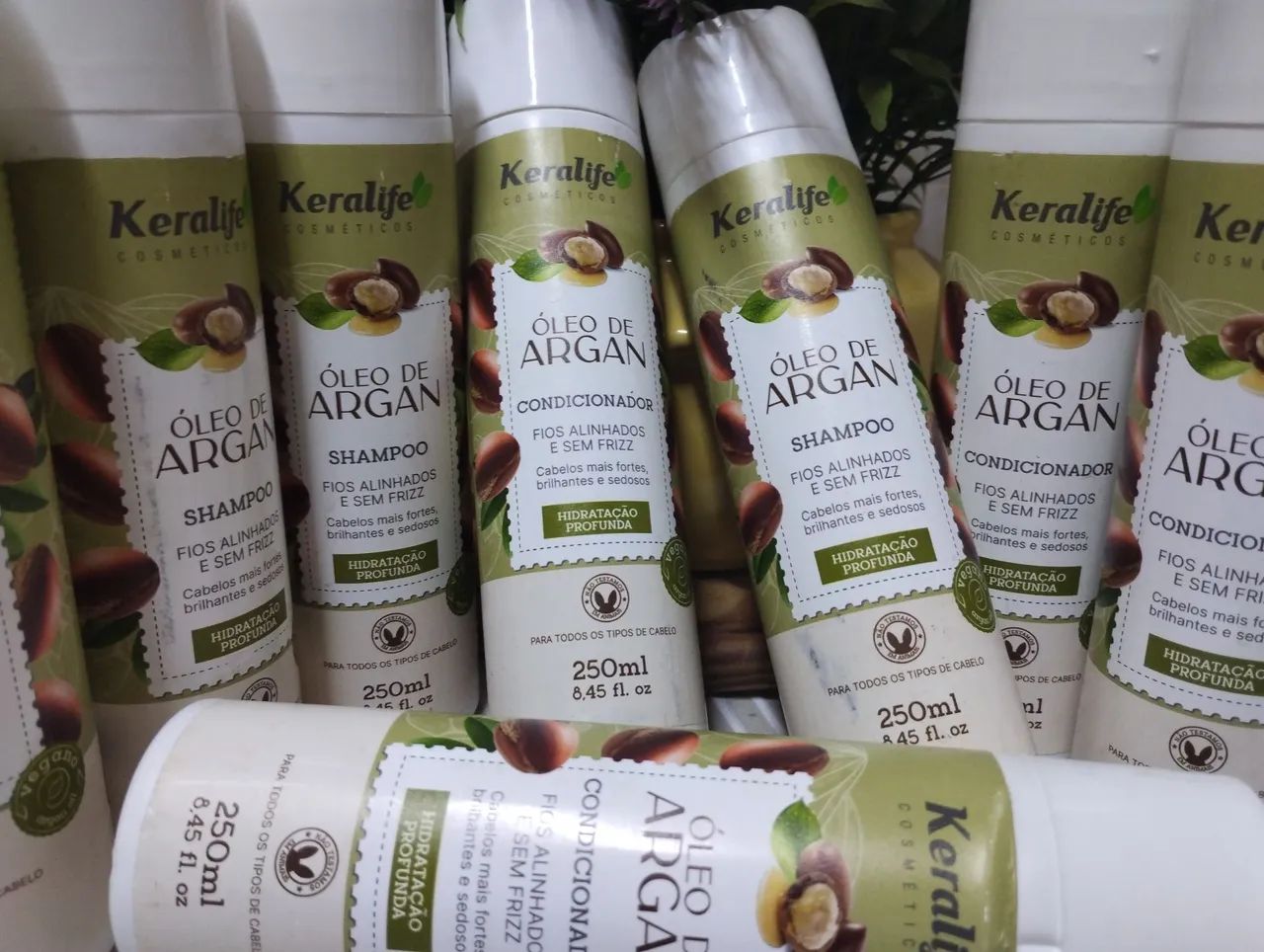 Kit Shampoo e Condicionador Óleo de Argan Keralife - 250ml