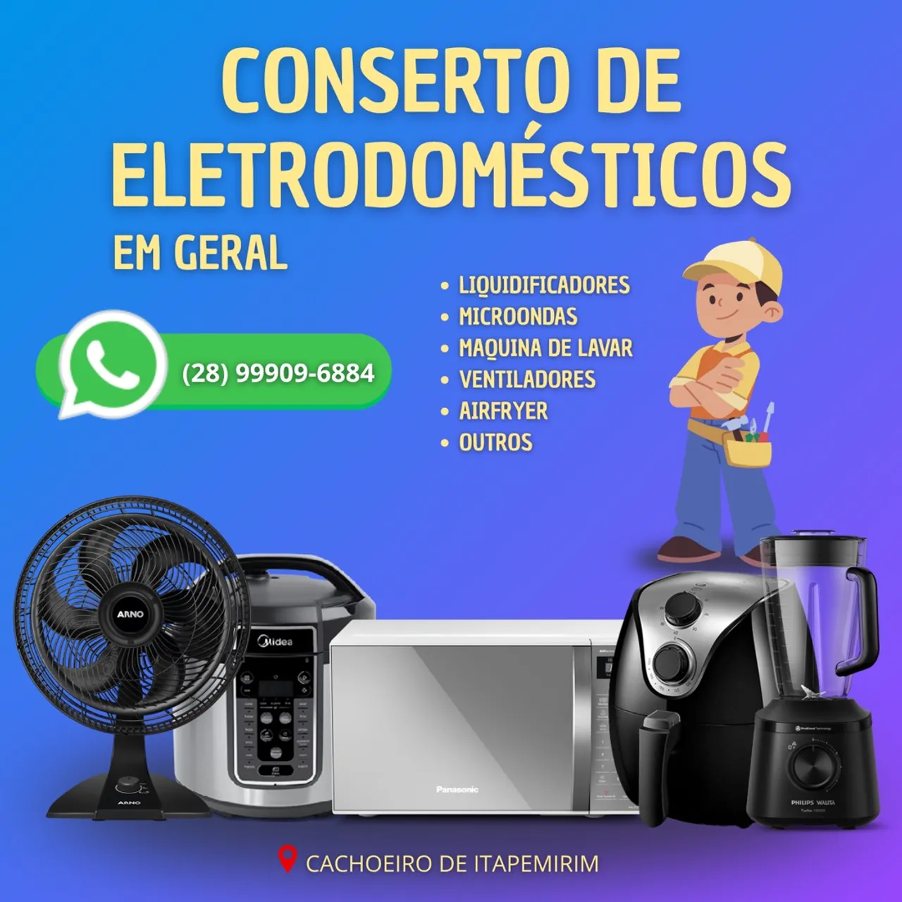Compro ou conserto eletrodomésticos com defeito