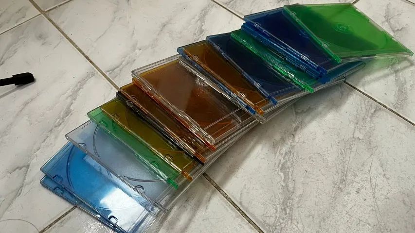 50 Estojos Box para CD tipo fino várias cores - Foto 2