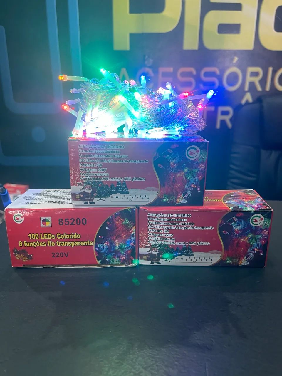 Pisca pisca natalino colorido