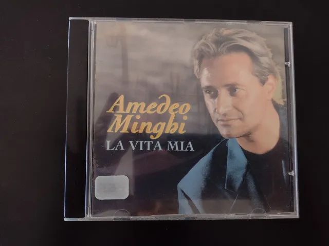 CD Álbum Original Amedeo Minghi La Vita Mia 1989 Antiguidade Nostalgia Raridade Anos 80