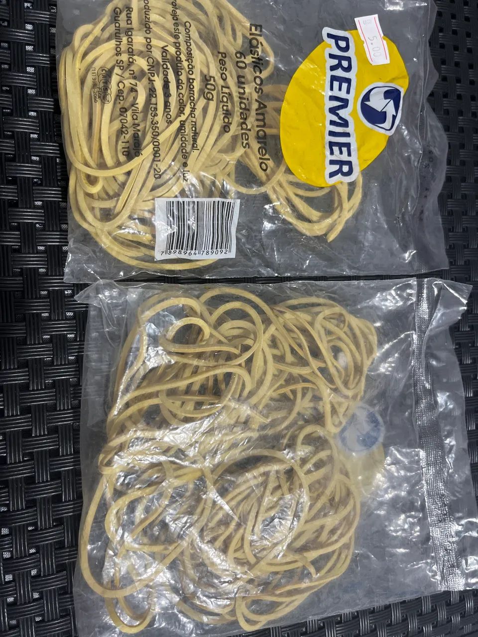 Elástico Liguinha Amarelo 60 unidades  - Foto 2