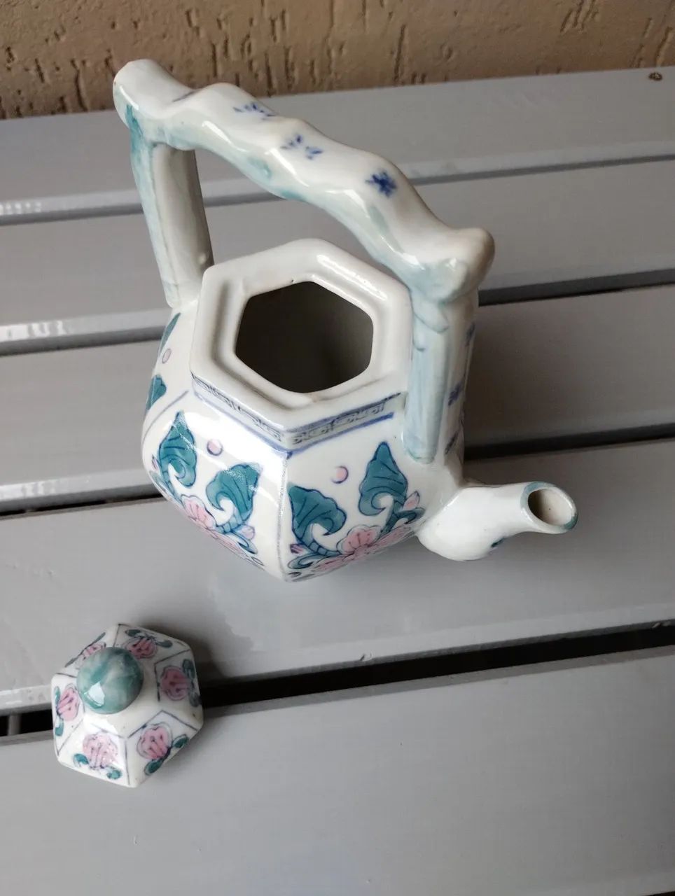 Chaleira enfeite estilo japonesa, em porcelana  - Foto 2