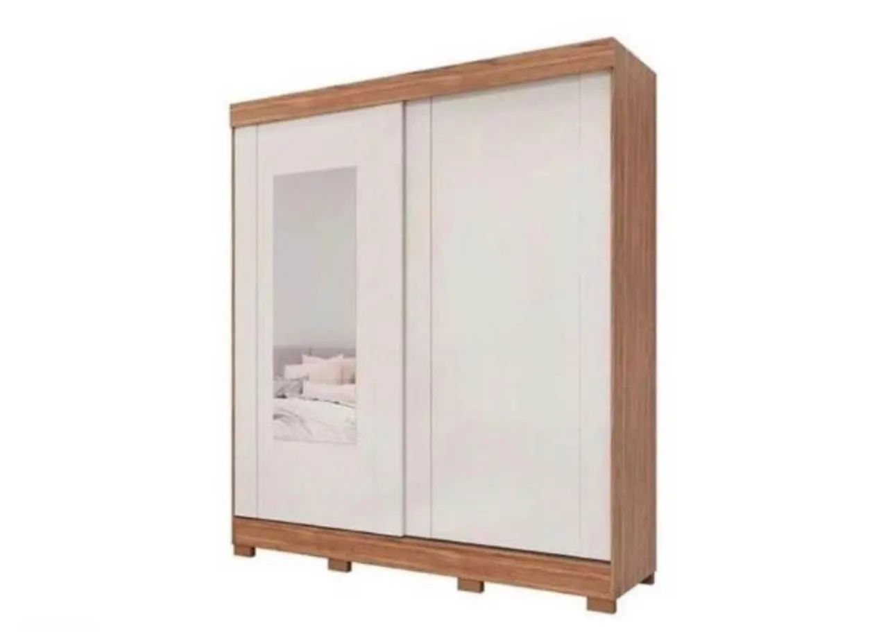 Guarda roupa porta de correr com espelho 