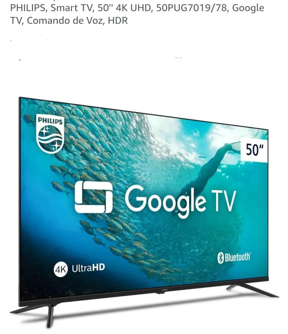 SmartTV Philips 50 polegadas+ Novo + Nota + Garantia+ Cartão 12x!!