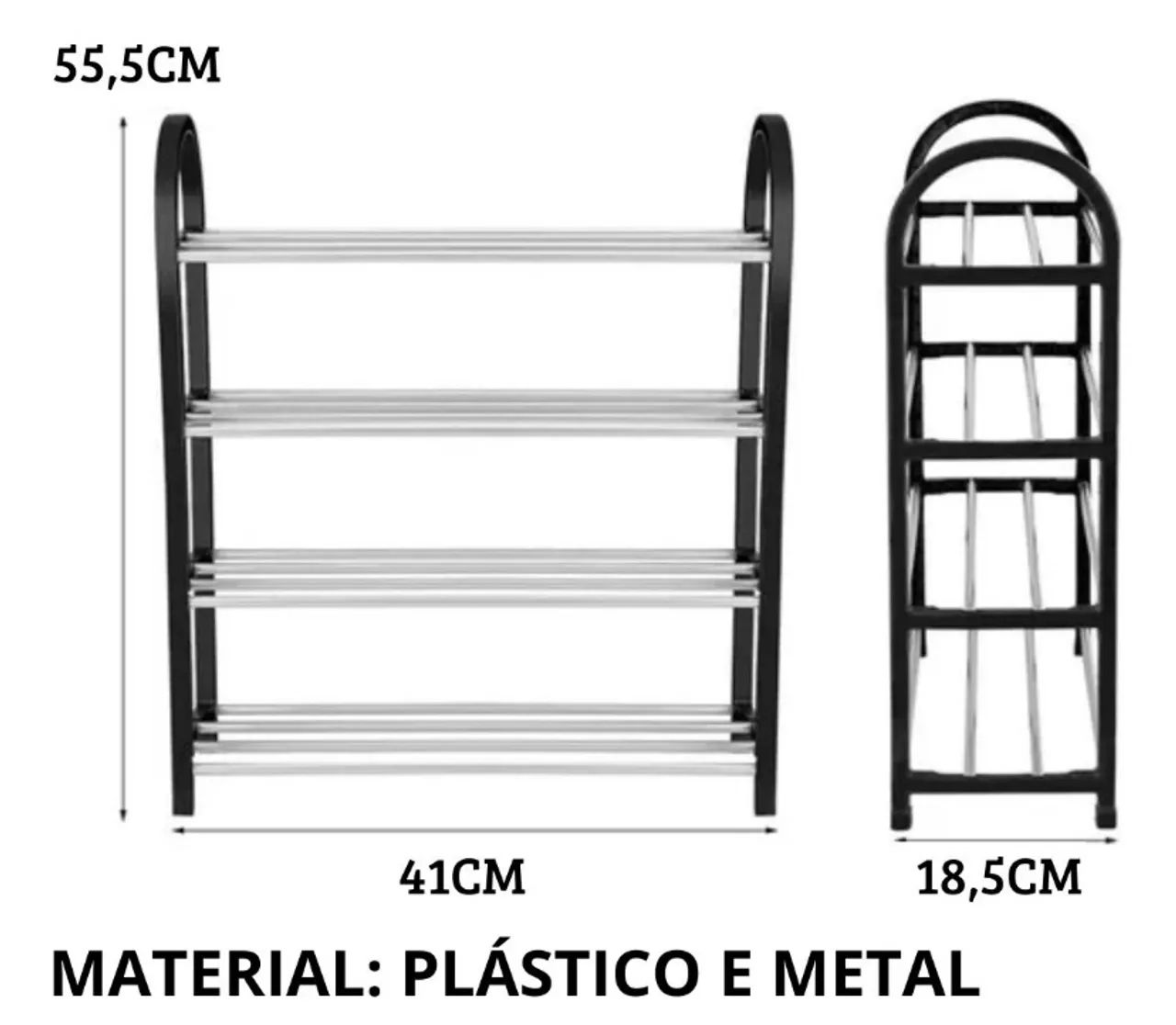 Sapateira de Metal 4 Andares - Foto 4
