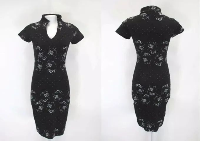 Vestido Preto Gola Japonesa - Foto 3