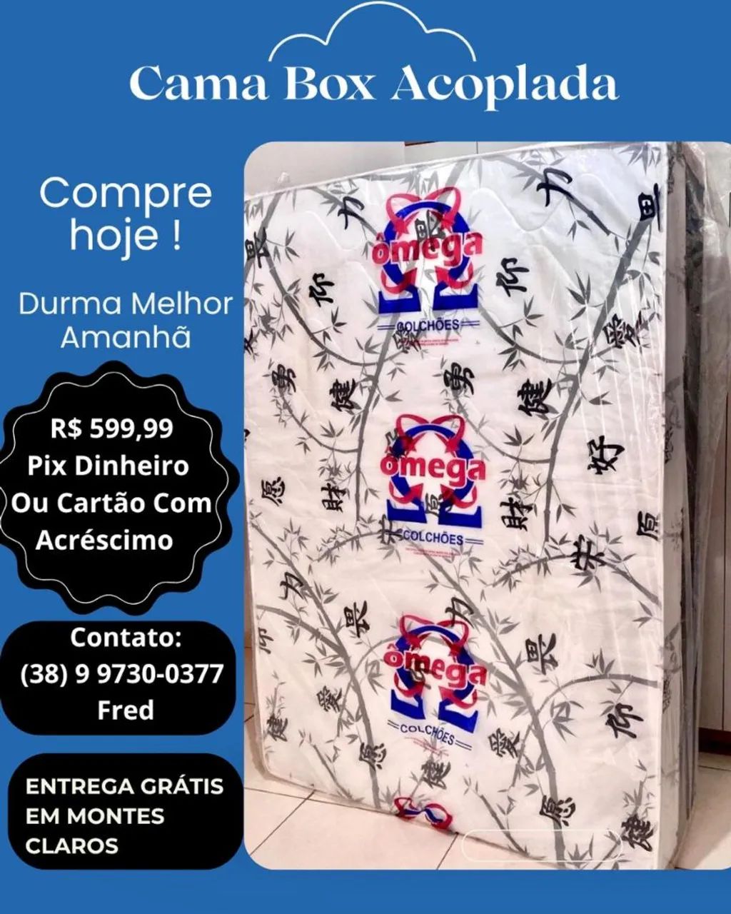 Cama box casal 