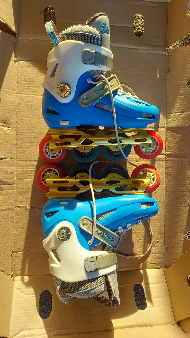 Patins Cougar + kit proteção