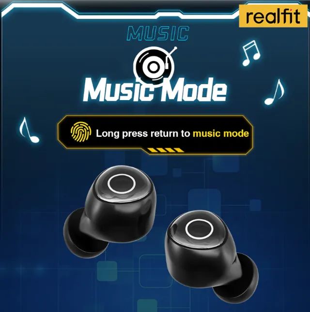 Fones de Ouvido Bluetooth Realfit F4 com Cancelamento De Ruído Ativo R$  65,00 - Foto 4