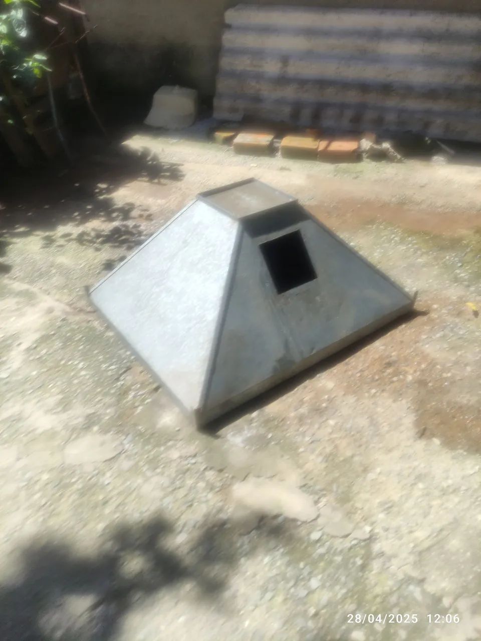 Coifa em chapa galvanizada
