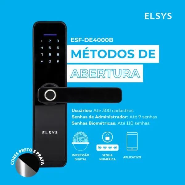 Fechadura Eletrônica Digital Elsys   - Foto 5