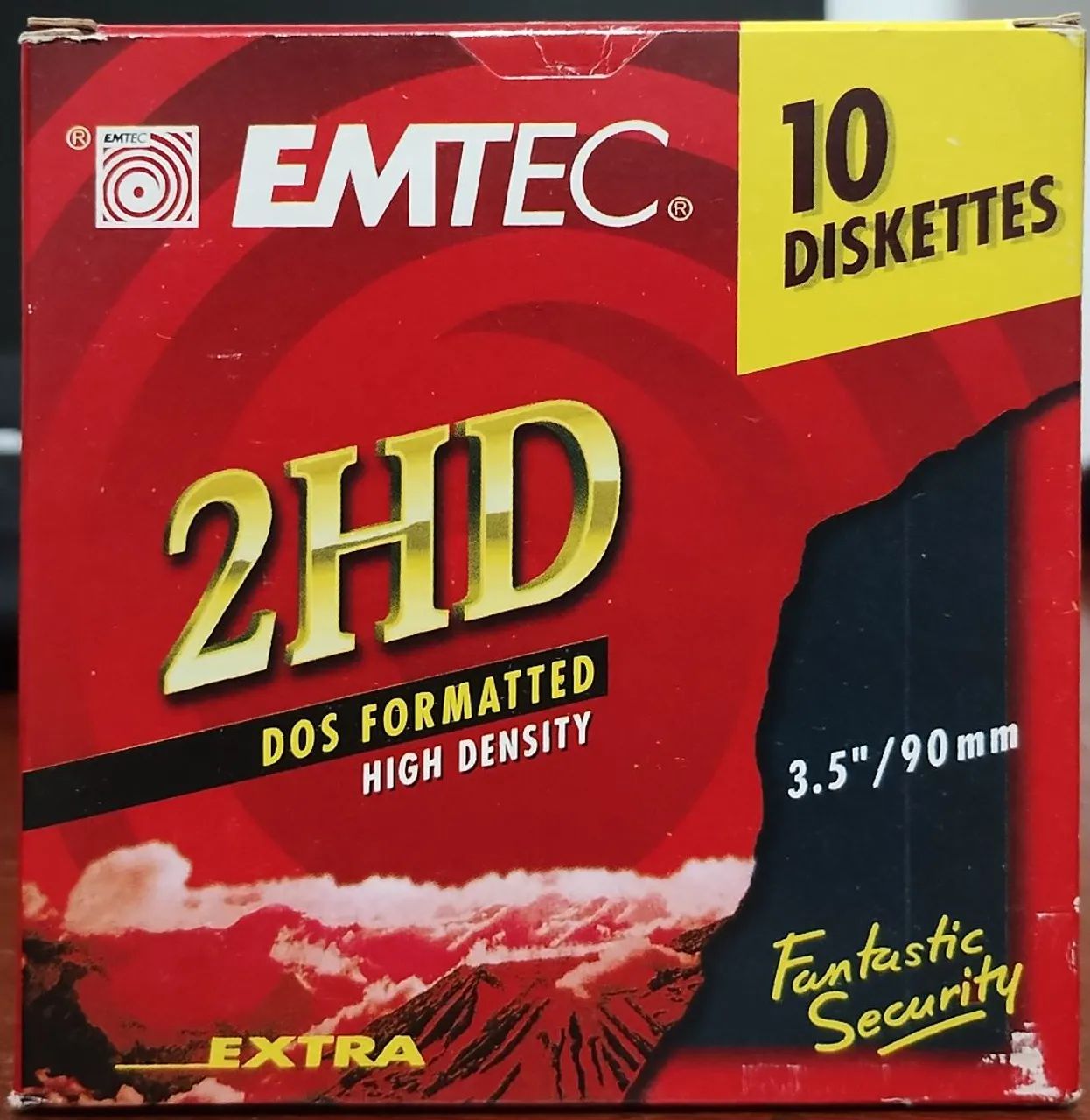 Caixa de Disquetes 3.5" 2HD EMTEC - 10 Unidades