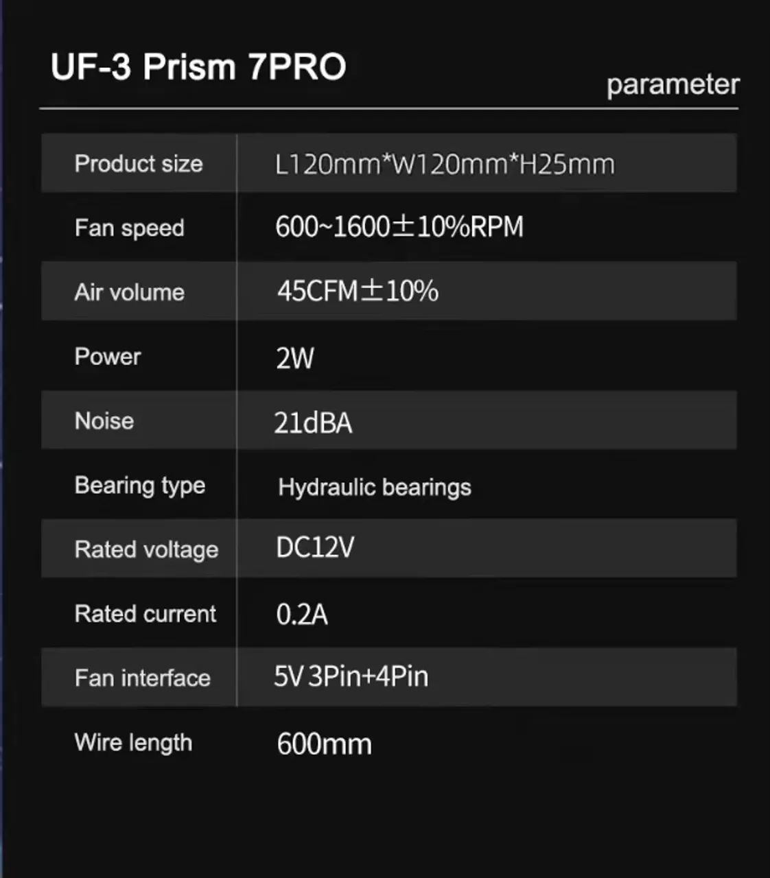 Kit com 4 Ventoinhas/Fans UPSIREN UF-3 Prism 7 PRO Reversa ou Regular - Branca / Lacrado - Foto 5