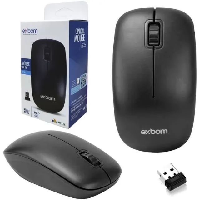 Mouse Sem Fio 2.4 Ghz Exbom - MS-S22