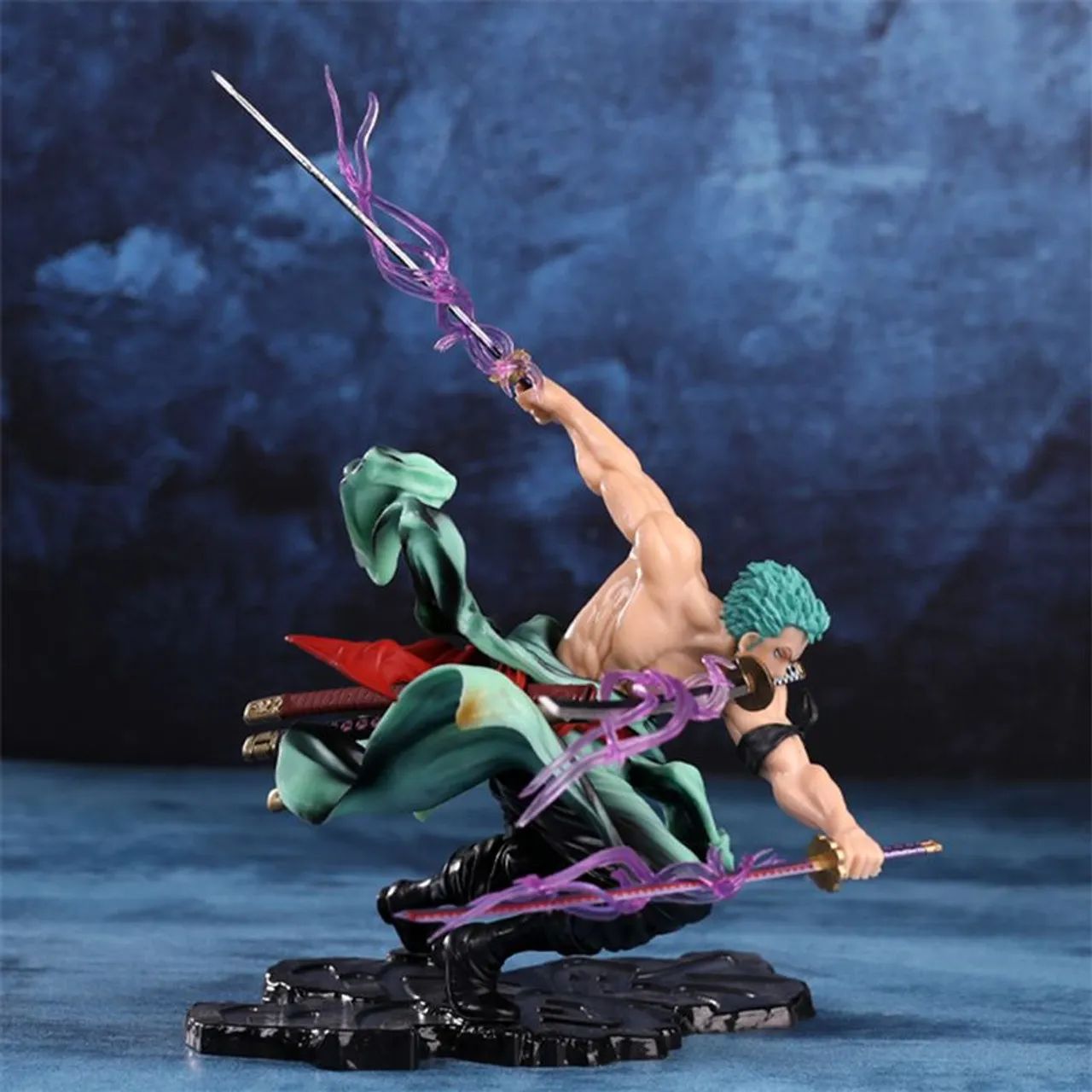 Boneco Roronoa Zoro One Piece Pirata Action Figure 10cm<br> - Foto 4