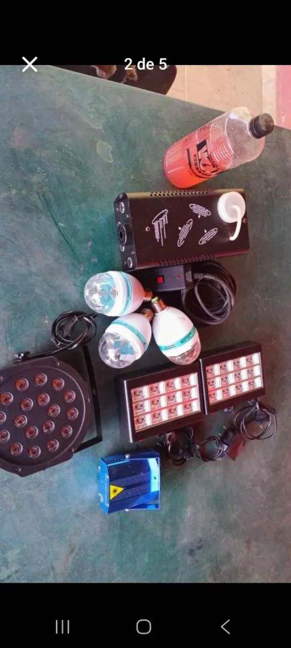 Kit pra festa iluminação máquina de fumaça  - Foto 3