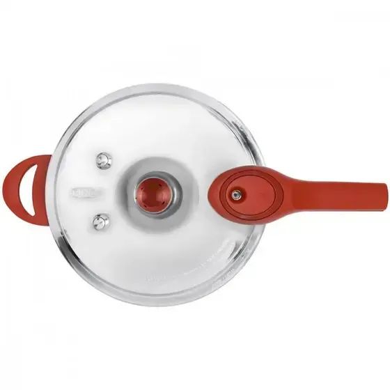 Panela De Pressão Brinox 4,2L Ceramic Life Com Indução Pressure Cmn Vermelha 4952/102 - Foto 3