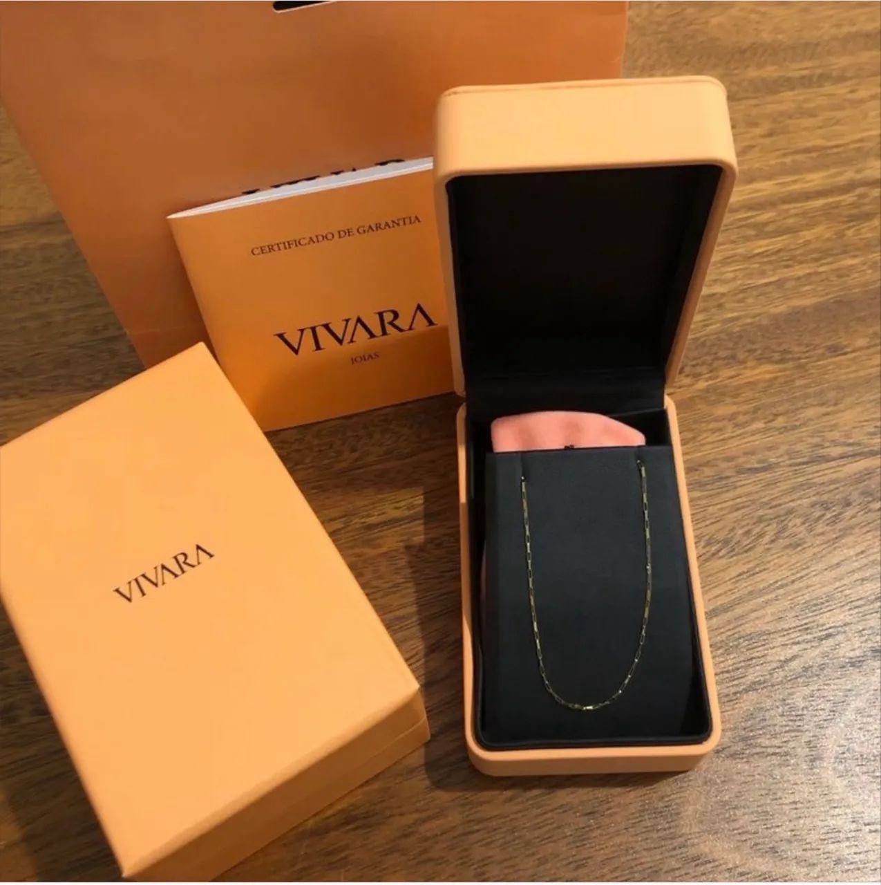 Corrente de ouro vivara 