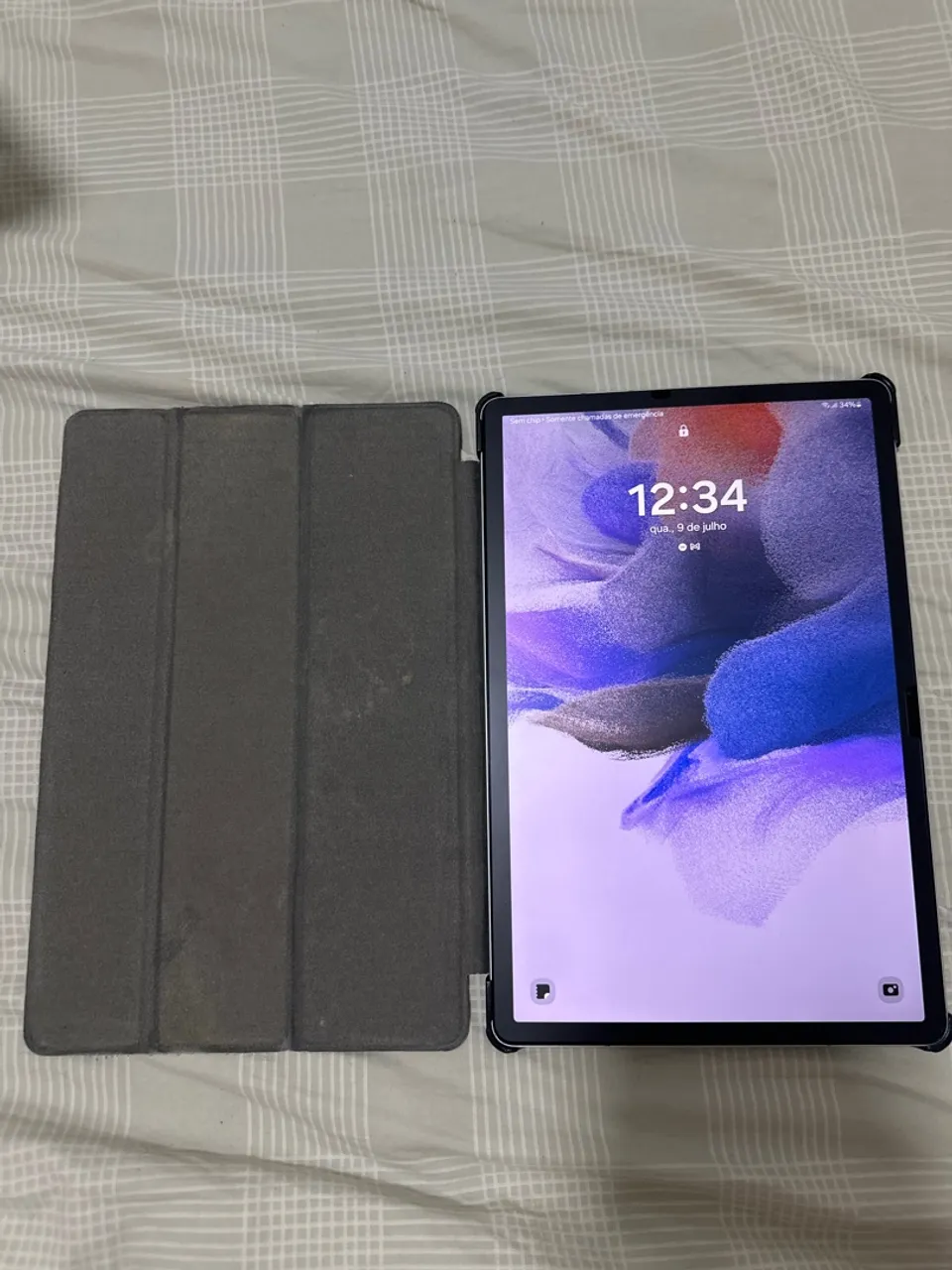 Tab s7 FE completo. Caixa, capa, caneta! 128gb e 5g