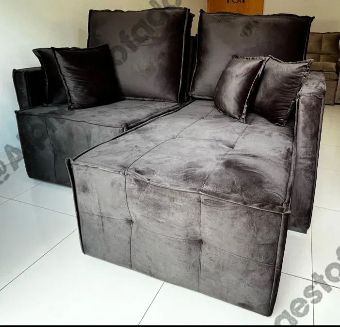 Sofá sem caixa 1,80 mt - Cor café 64169929858691120