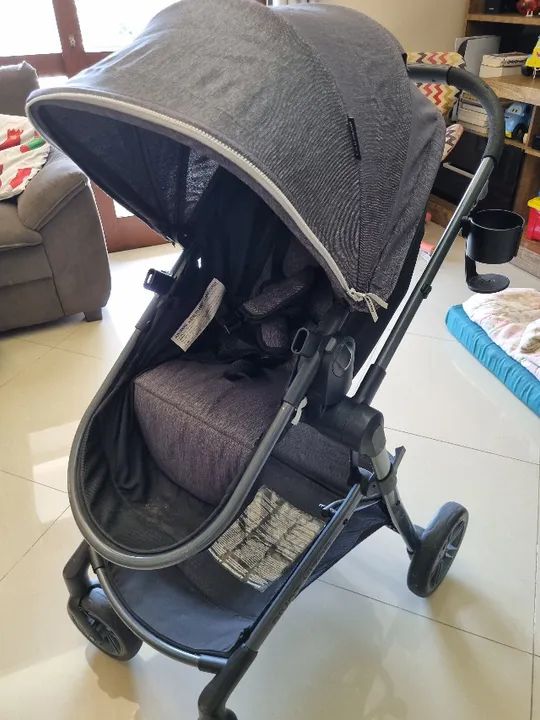 Carrinho de bebê 3 em 1 Travel System Pivot Vizor da Evenflo - Foto 3