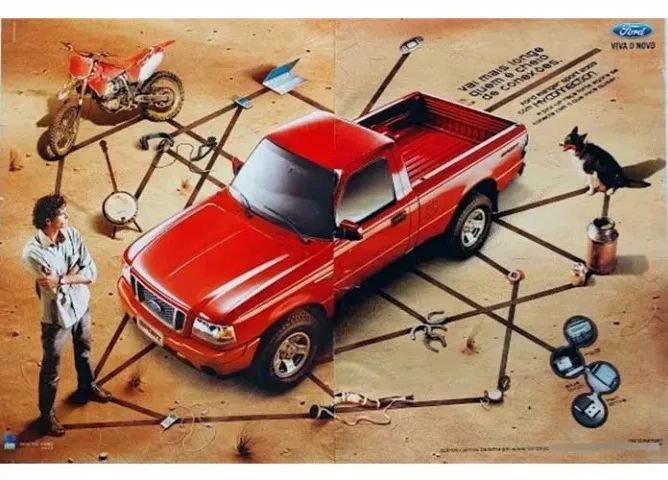 Propaganda original de revista Ford Ranger 2001, 2005 ou Sport 2008