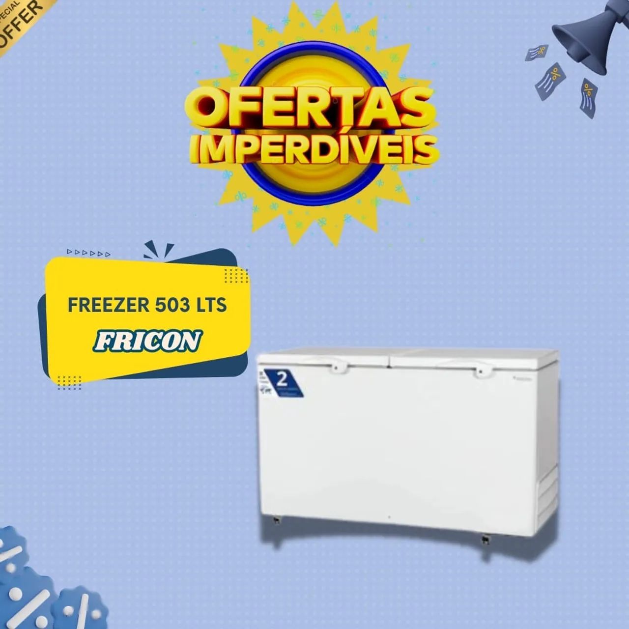 Frizer Gelopar preta 500 litros  - Foto 3
