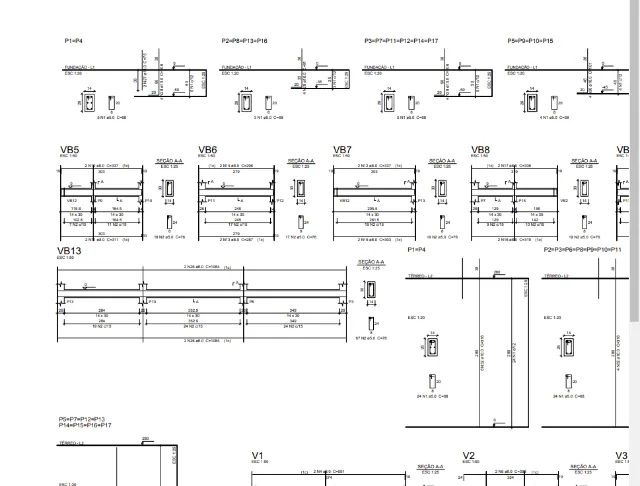 Planta baixa, corte - Projetista/Cadista - Foto 2