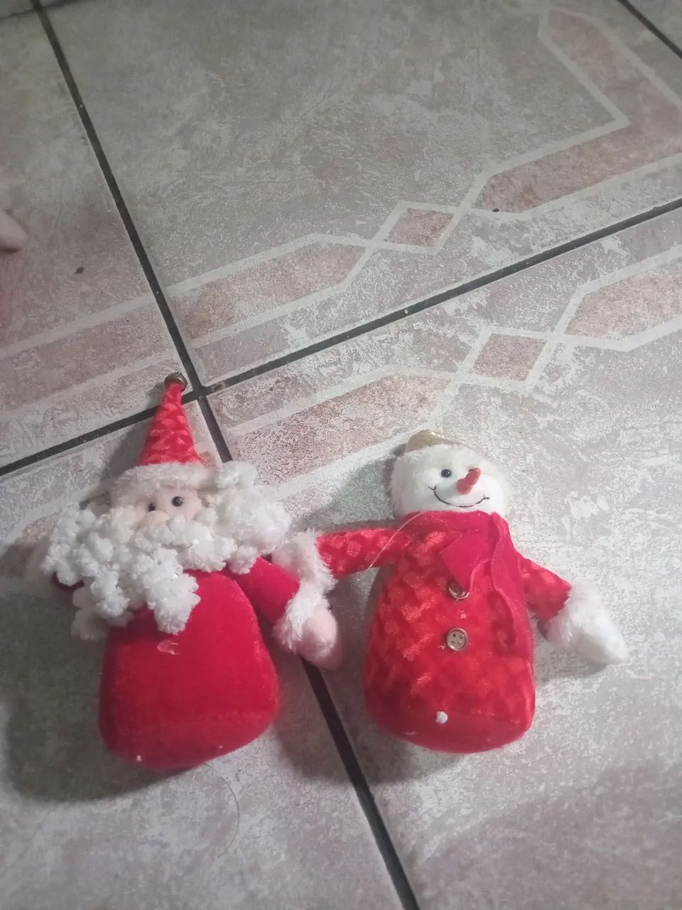Enfeite de tecido natal - Foto 2