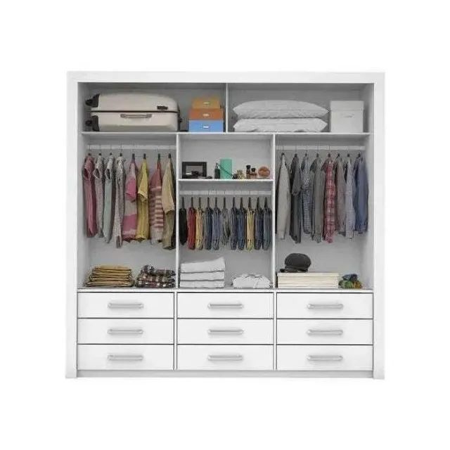 Guarda Roupa Anjos c/ Espelho 3 Portas 9 Gavetas -SUPER OFERTA! - Foto 3