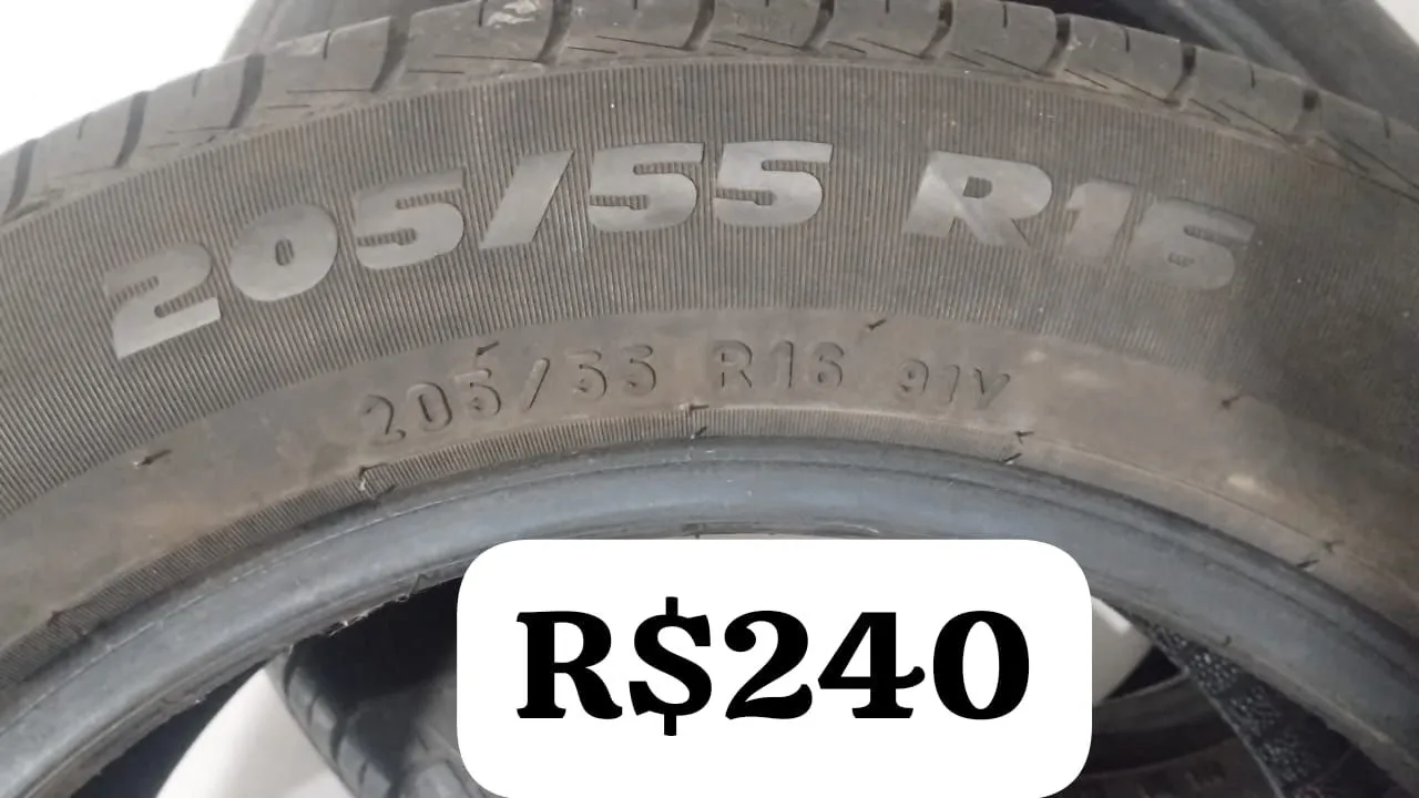 Pneu 205/55 R16 - seminovo tem que vir buscar