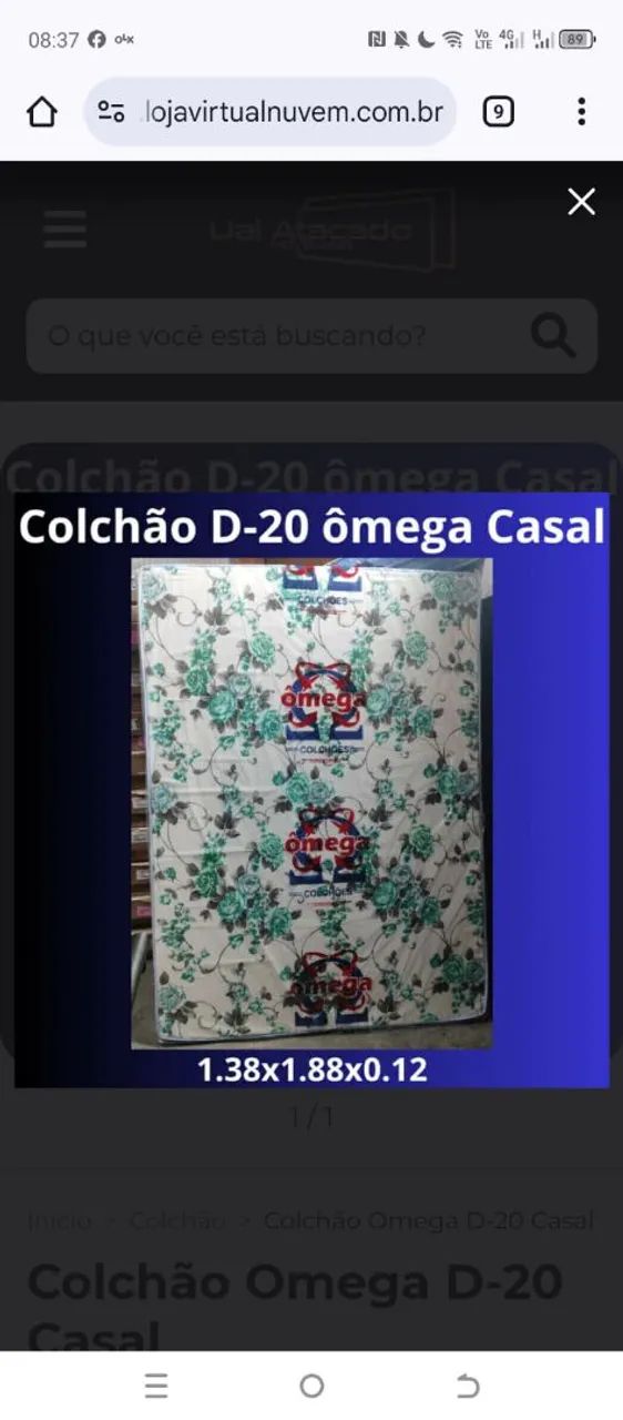 Colchão D20 12 centímetros 