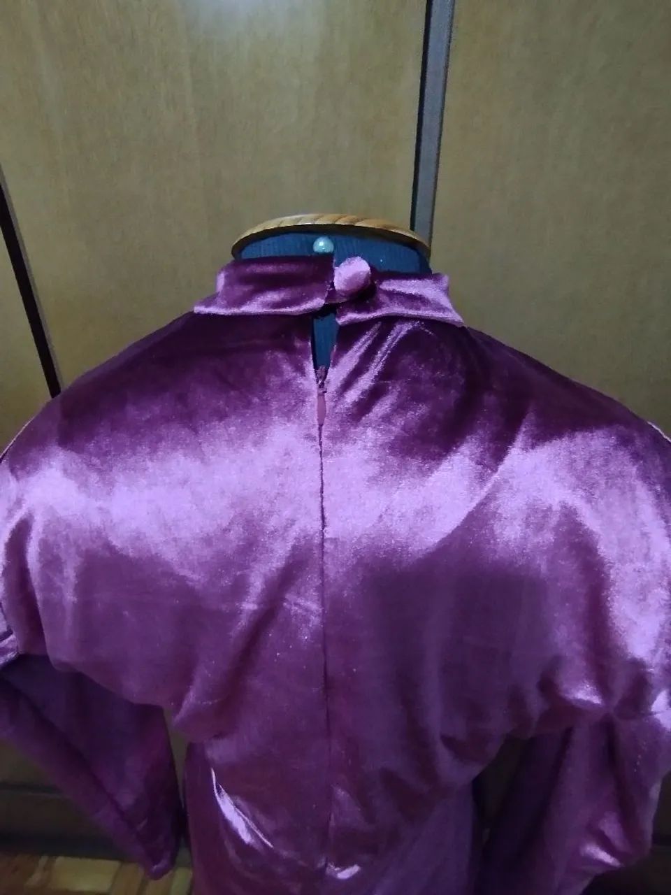 Macacão Longo de Veludo Rosa - Foto 5
