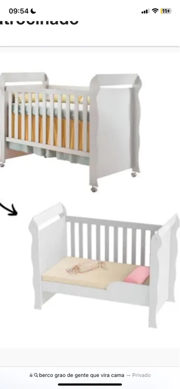 Berço que vira cama