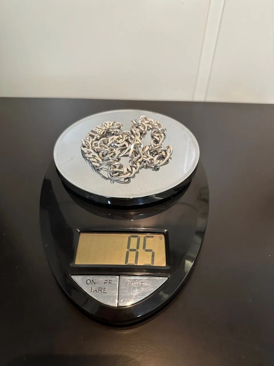 Corrente de Prata 925 Masculina - Maciça e Artesanal - 85g e 57,5cm - Foto 3