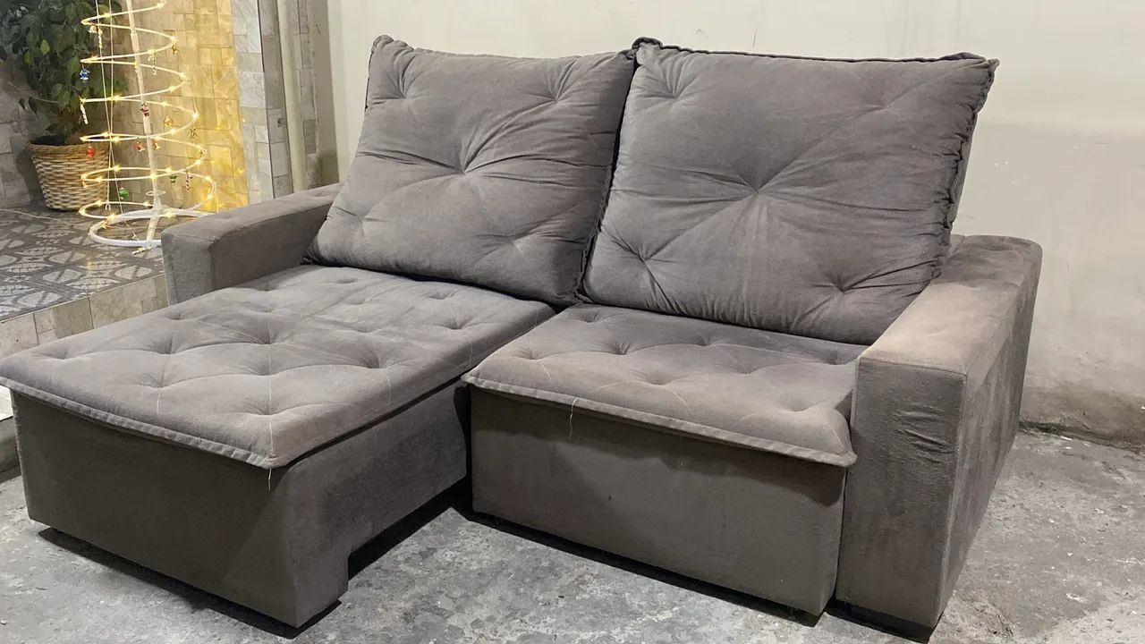 Sofá Retrátil reclinável 64842101164674122