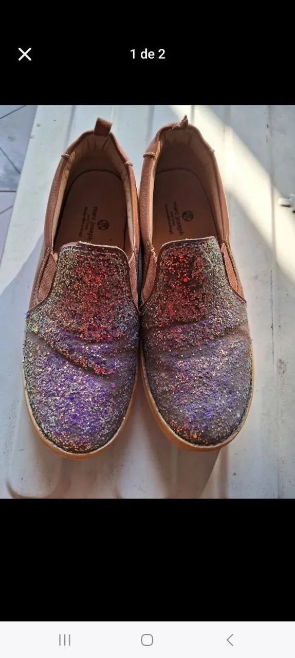 Sapatanis de couro (número 36)